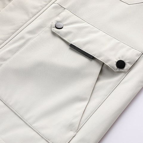 Stylish Men's Casual Bomber Jacket – Lightweight, Durable & Easy-Care for Spring/Fall Weather with Functional Pockets