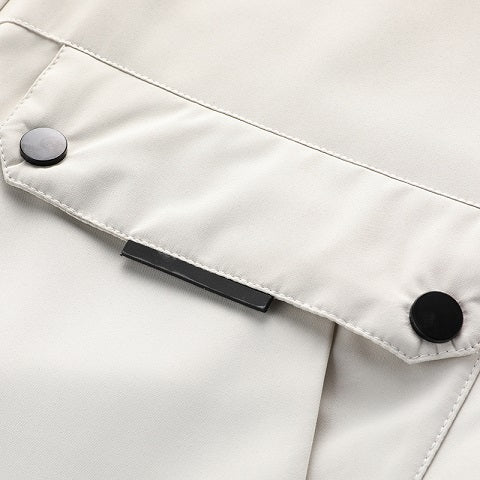 Stylish Men's Casual Bomber Jacket – Lightweight, Durable & Easy-Care for Spring/Fall Weather with Functional Pockets