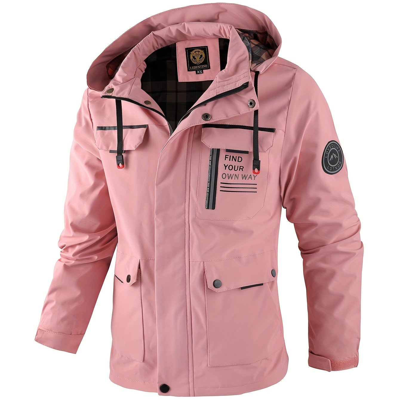 Stylish Men's Casual Bomber Jacket – Lightweight, Durable & Easy-Care for Spring/Fall Weather with Functional Pockets