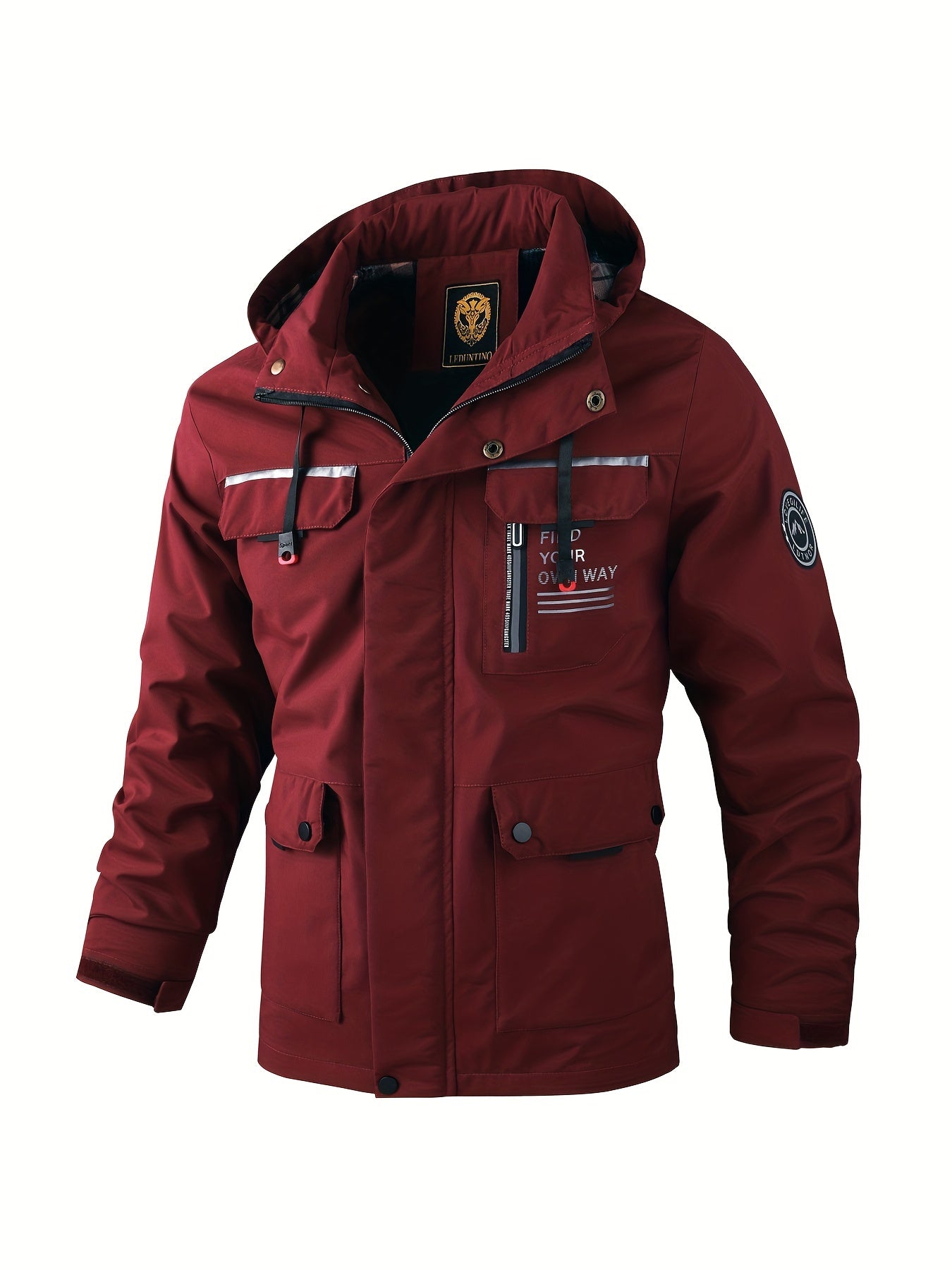 Stylish Men's Casual Bomber Jacket – Lightweight, Durable & Easy-Care for Spring/Fall Weather with Functional Pockets
