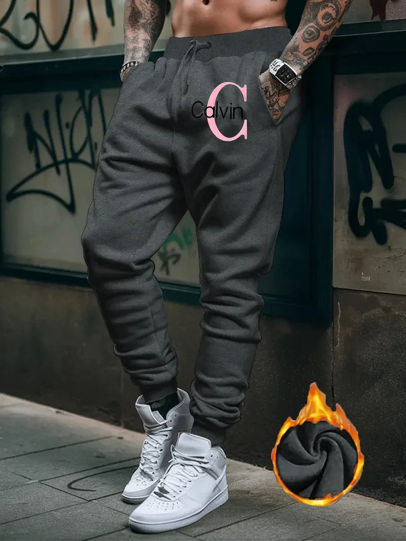 2025 Men Gyms Pure color Pants Joggers Fitness Casual Long Pants Men Workout Skinny Sweatpants Jogger Tracksuit Trousers