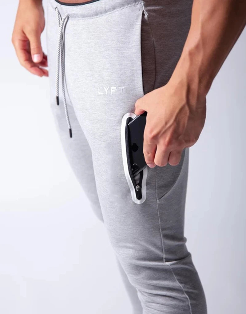 2020 New Brand Side Zipper Men Sports Pants Jogging Sweatpants Trousers Gym Fitness Bodybuilding Training Pants Men's Sportswear