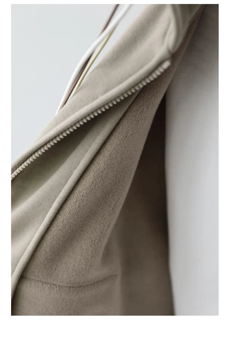 CHICVEN Women Sweatshirt Thick Warm Loose Long Sleeve Woman Hooded Coat Cotton Liner Thicken Female Autumn Winter 2022