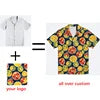 Custom Hawaiian Shirt W/Face for Men Personalized Funny Button Down Hawaiian Shirts W/Photo Tropical Beach Shirts