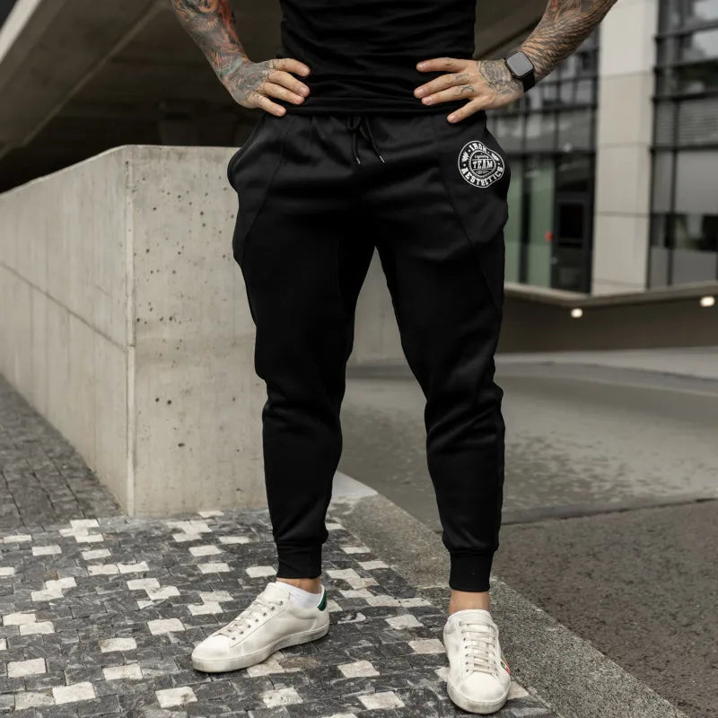Men Joggers Casual Pants Sports pants men's Gyms fitness sports trousers new fashion printed muscle men's fitness training pants