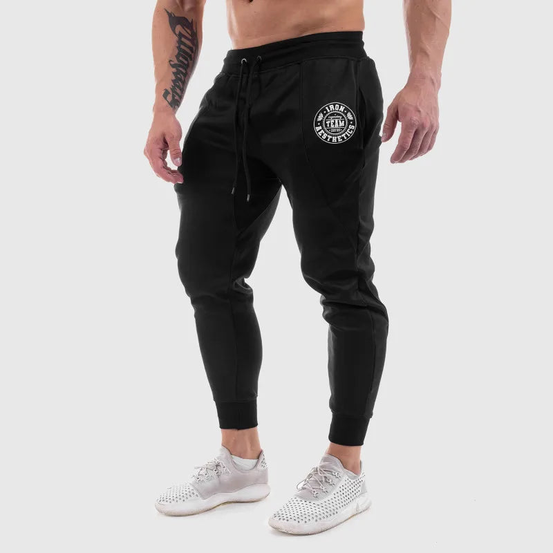 Men Joggers Casual Pants Sports pants men's Gyms fitness sports trousers new fashion printed muscle men's fitness training pants