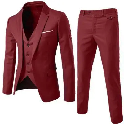 Fashion Men Three Pieces of Business Suit Dress Wedding Suit Groomsman Suit