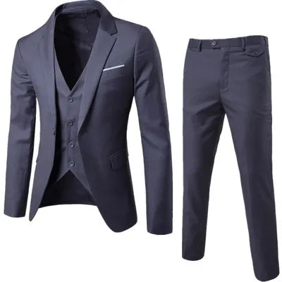 Fashion Men Three Pieces of Business Suit Dress Wedding Suit Groomsman Suit