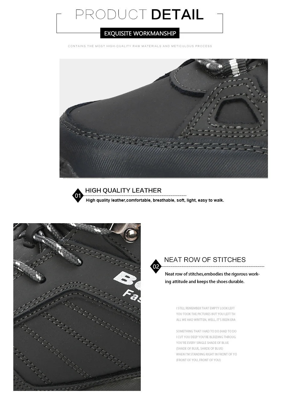 BONA Men Boots Anti-Skidding Leather Shoes Men Popular Comfy Spring Autumn Men Shoes Short Plush Snow Boots Durable Outsole