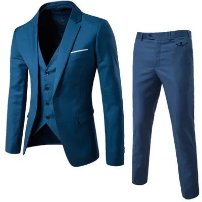 Fashion Men Three Pieces of Business Suit Dress Wedding Suit Groomsman Suit