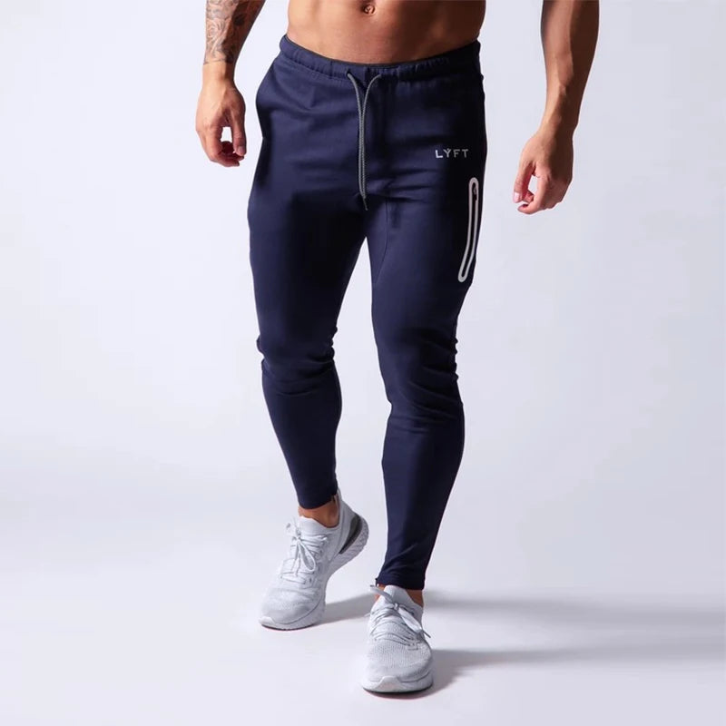 2020 New Brand Side Zipper Men Sports Pants Jogging Sweatpants Trousers Gym Fitness Bodybuilding Training Pants Men's Sportswear