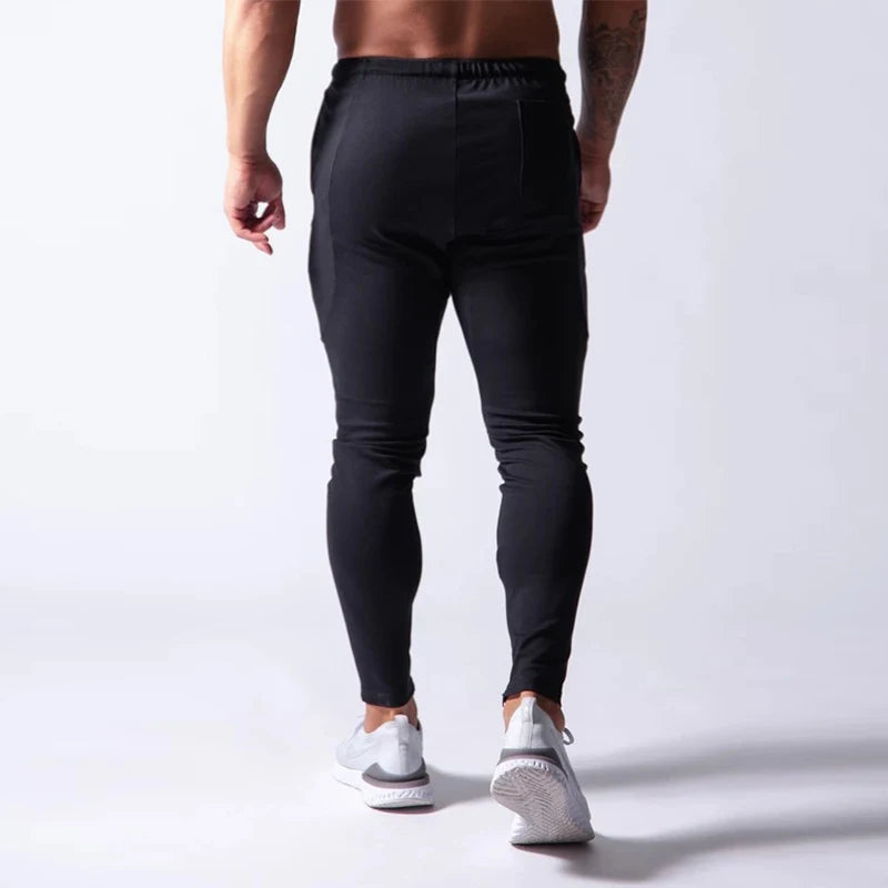 2020 New Brand Side Zipper Men Sports Pants Jogging Sweatpants Trousers Gym Fitness Bodybuilding Training Pants Men's Sportswear