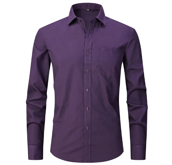 Liu Ming Customized Men S Spring Summer Fashion Clothing Cotton Comfortable Business Long Sleeve Solid Stripe Shirts