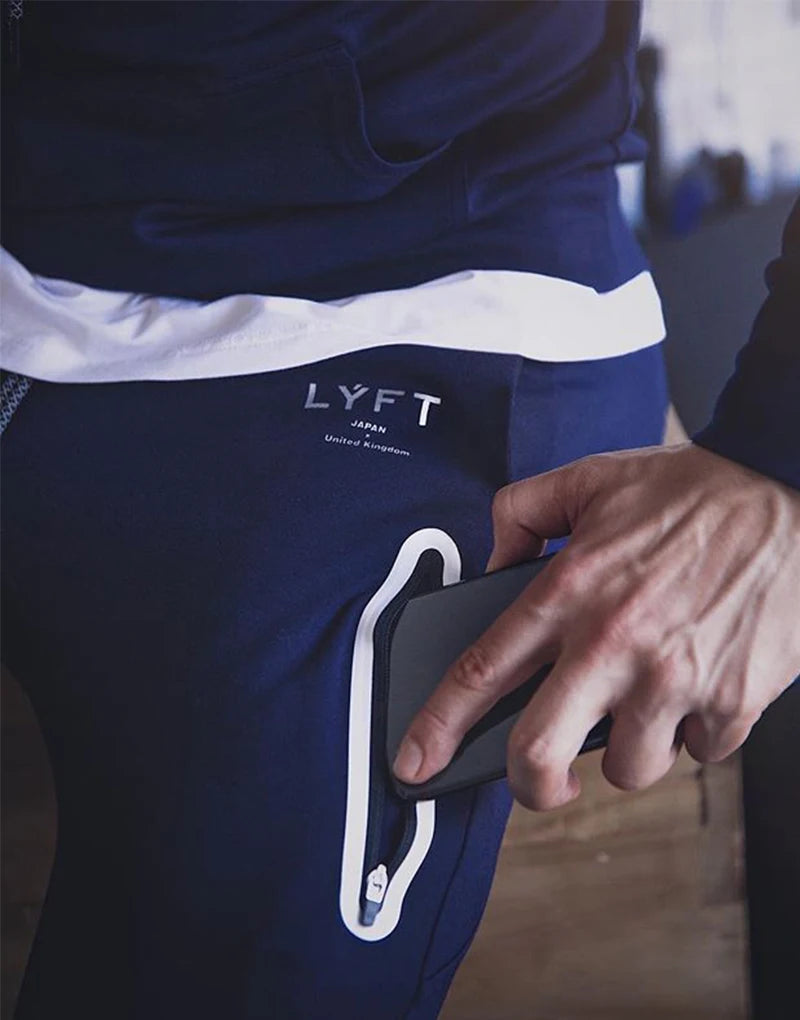 2020 New Brand Side Zipper Men Sports Pants Jogging Sweatpants Trousers Gym Fitness Bodybuilding Training Pants Men's Sportswear