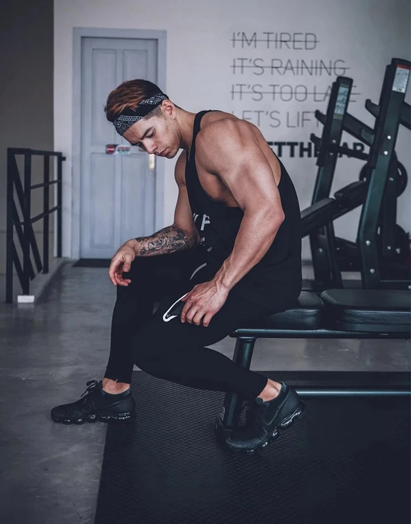 2020 New Brand Side Zipper Men Sports Pants Jogging Sweatpants Trousers Gym Fitness Bodybuilding Training Pants Men's Sportswear