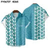 Summer Fashion Coconut Tree Print Hawaiian Shirts for Women Men Loose Linen Short-Sleeved Beach Tops Street Casual Anti-Wrinkle