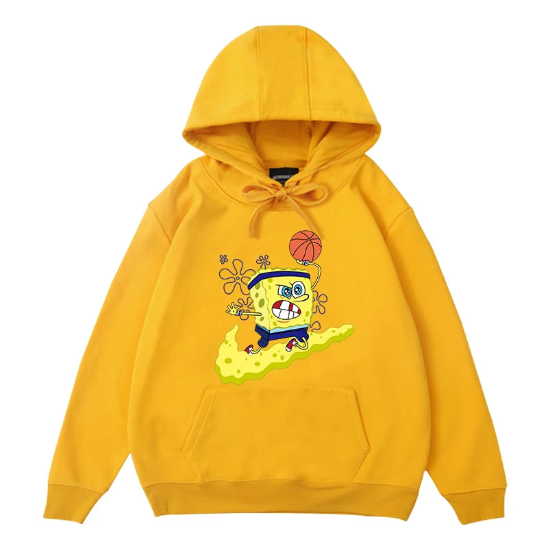 Early Spring SpongeBob SquarePants Sweater Loose Lazy Patrick Star Hoodie Couple Hoodies Womens Cartoon Comfortable  Sweatshirt