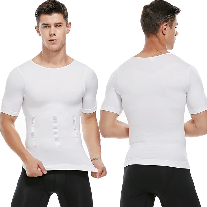 Men Slimming Vest Body Shaper Compression Shirt Sleeveless Shapewear Abs Abdomen Training  Workout Corset Tummy Control Tank Top