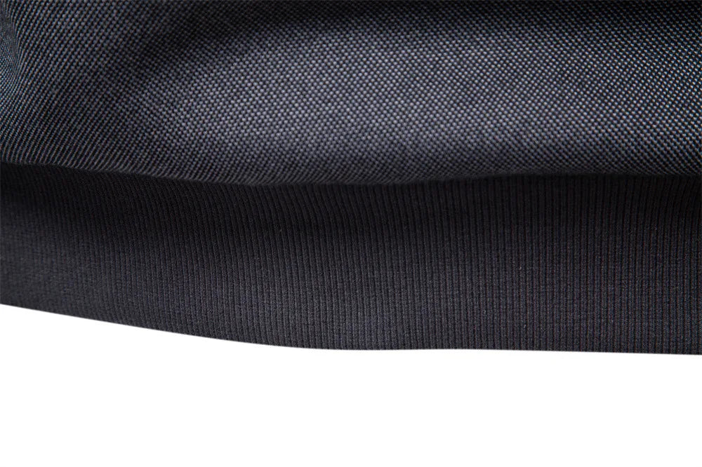 Men's New 2025 Autumn & Winter European Size Pullover Hoodie with Diagonal Zipper, Fleece-Lined, Thickened Stand Collar, Trendy
