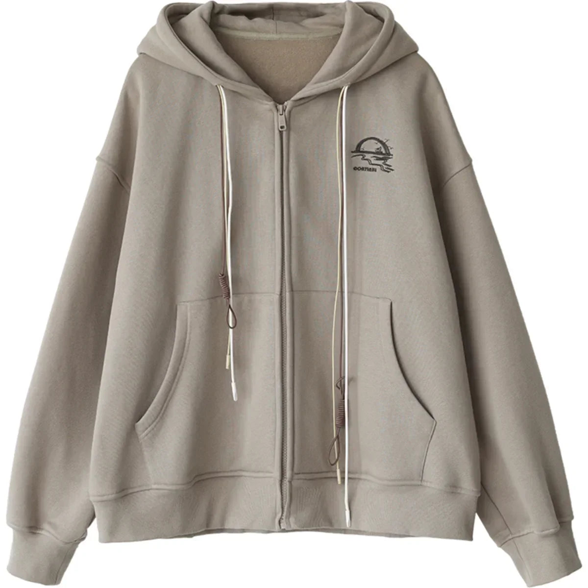 CHICVEN Women Sweatshirt Thick Warm Loose Long Sleeve Woman Hooded Coat Cotton Liner Thicken Female Autumn Winter 2022