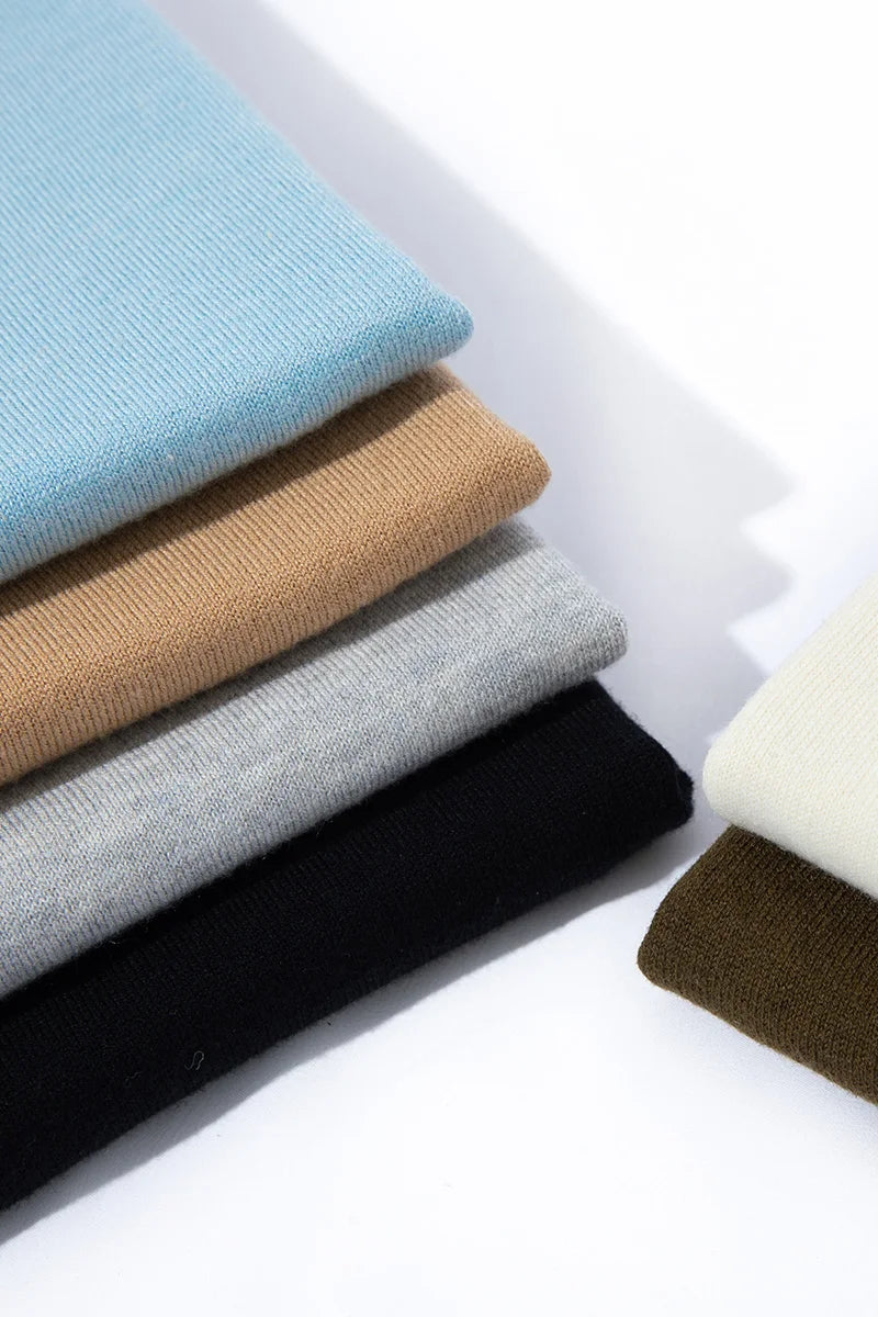 Summer Classic Short Sleeve Men Knitwear Silk Wool blend Sweater O-Neck Loose Cool Quality Business Pullover Basic Clothing Tops