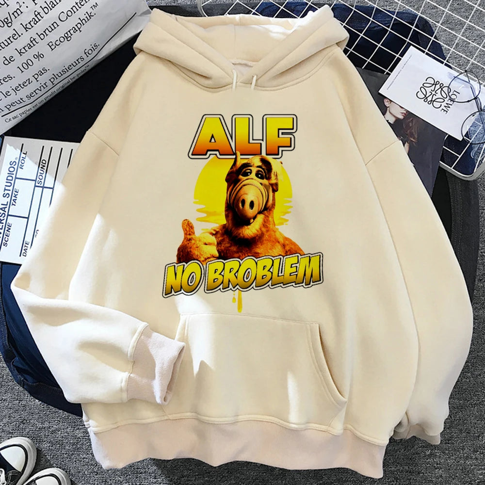 Alf hoodies women Korean style anime gothic y2k aesthetic sweater hoddies women japanese Pullover
