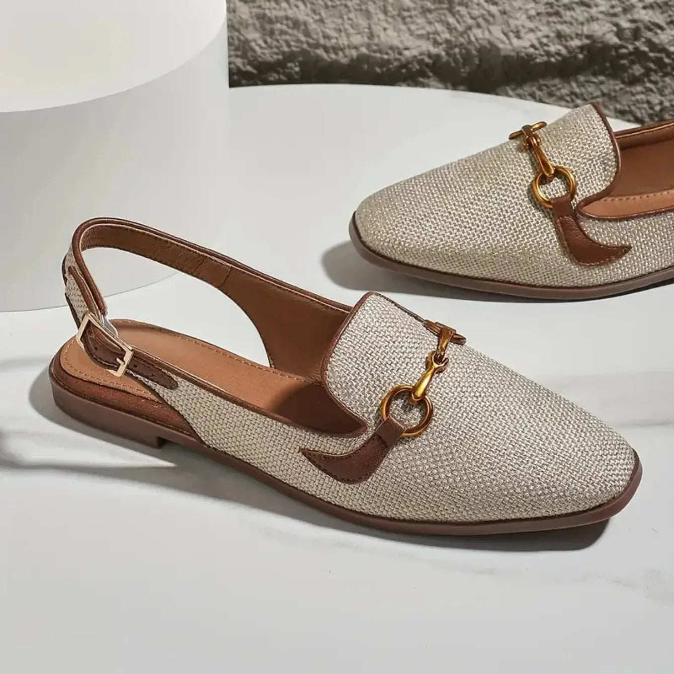 New Women Platform Sandals Anti-slip Closed Toe Metal Shoes Women Flat Outdoor Round Toe Wedge Sandals Women Sandalias De Mujer