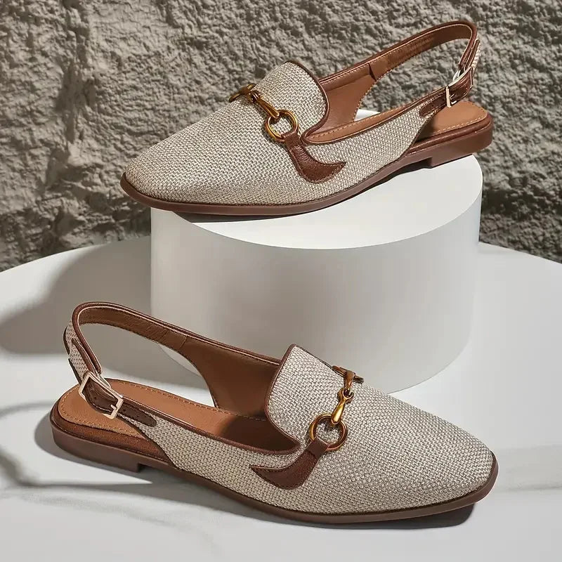 New Women Platform Sandals Anti-slip Closed Toe Metal Shoes Women Flat Outdoor Round Toe Wedge Sandals Women Sandalias De Mujer