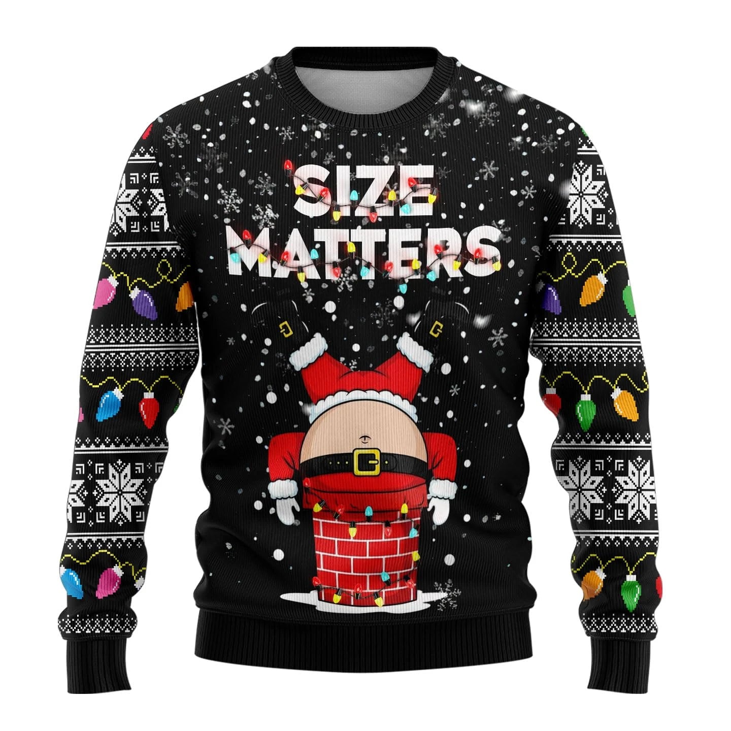 Hilarious Ho Ho Ugly Christmas Sweater Naughty Santa Womens Sweaters Crewneck Sweatshirt Funny Unisex Pullovers Mens Sweater