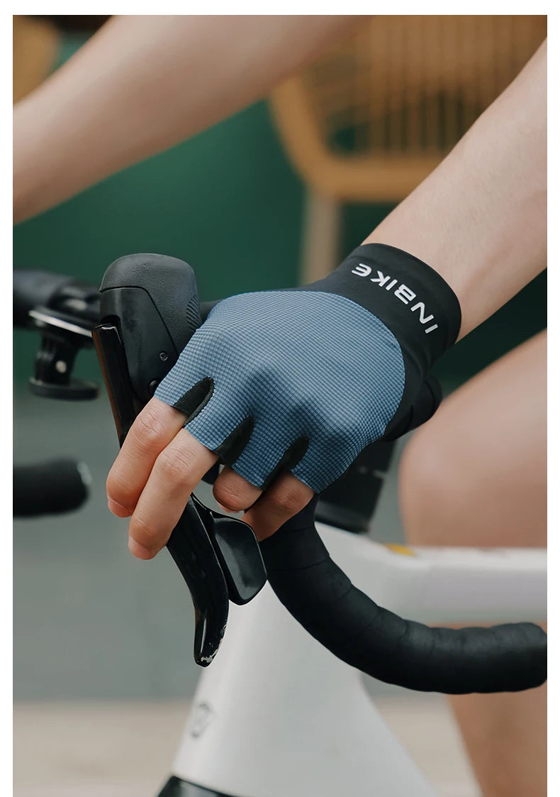 INBIKE 2025 Summer Cycling Gloves for Men Shock-Absorbing Padded Breathable Bicycle Gloves MTB Road Mountain Bike Riding Gloves