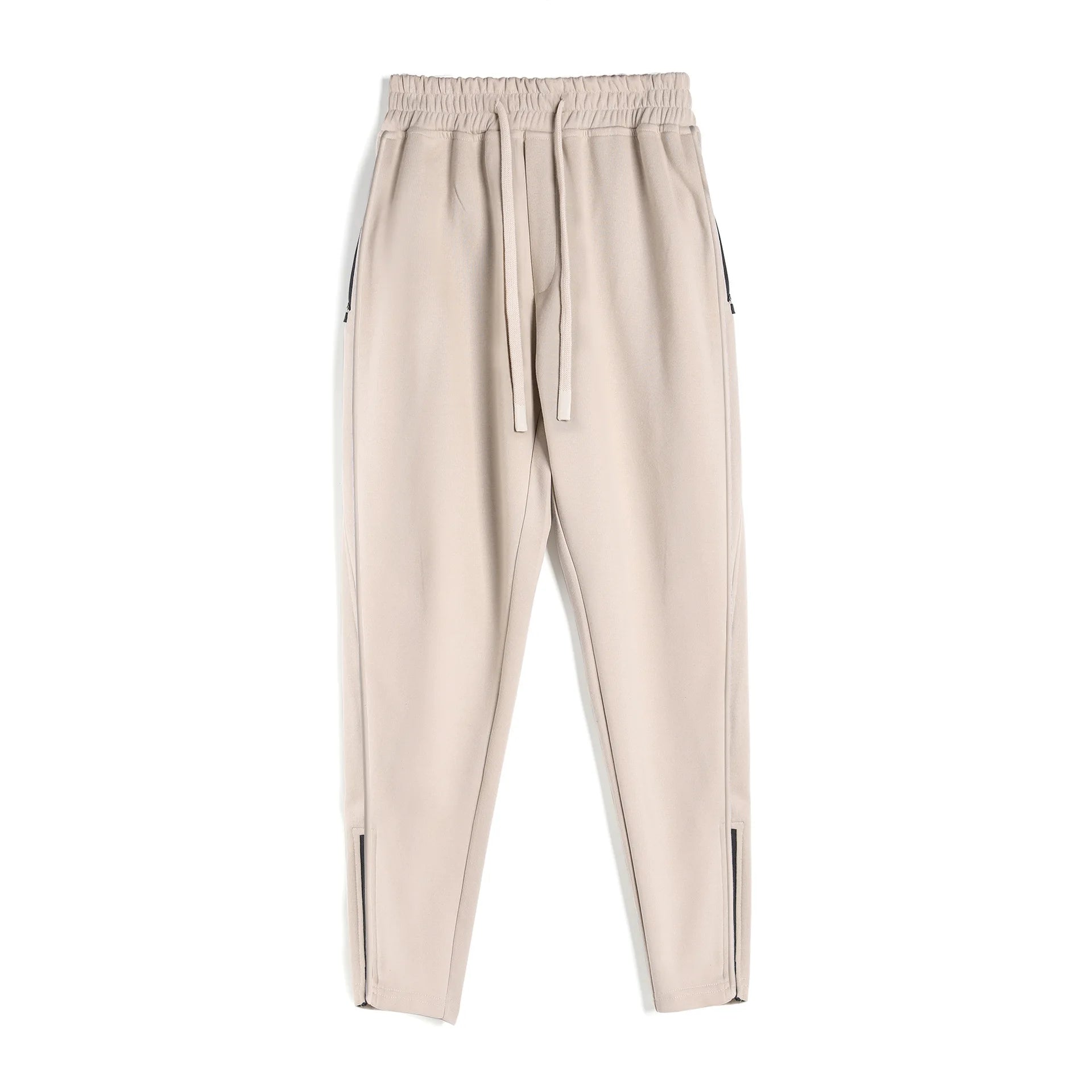 Men's Clothing Sport Casual Zipper Baggy Pants Cotton Long Trousers Outdoor Gym Fitness Workout Jogging Sweatpants Trackpants