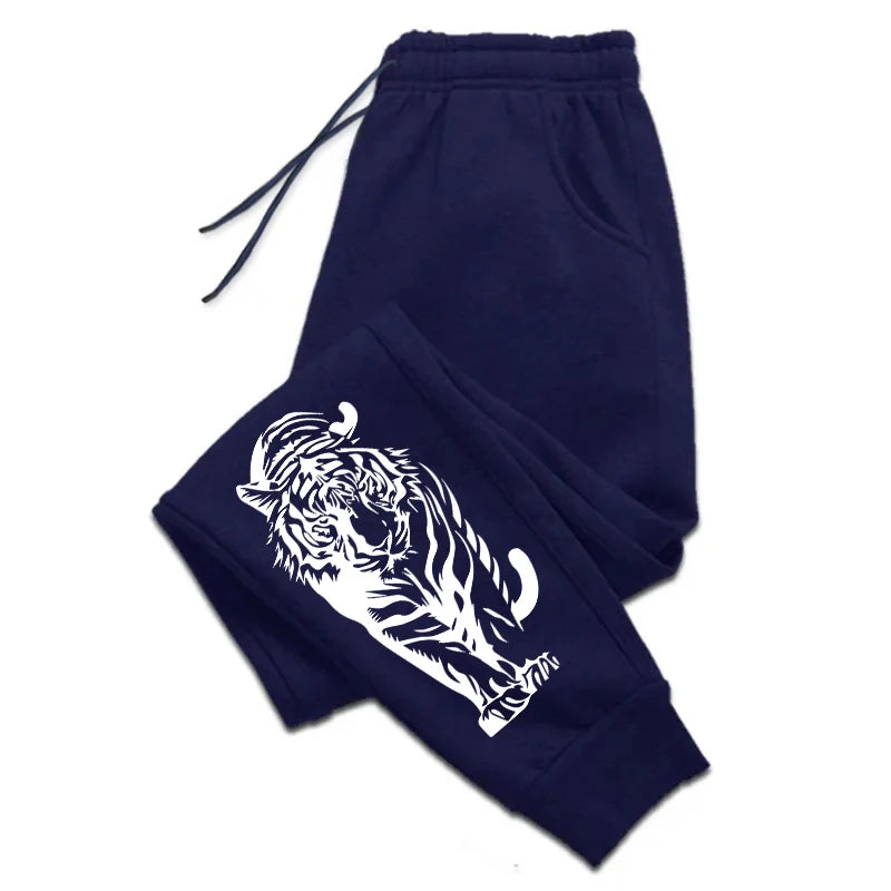 Hot Sale Men's Sweatpants High Quality All Season Daily Casual Sports Jogger Pants Gym Male Tiger Printed Trousers Men's Clothes