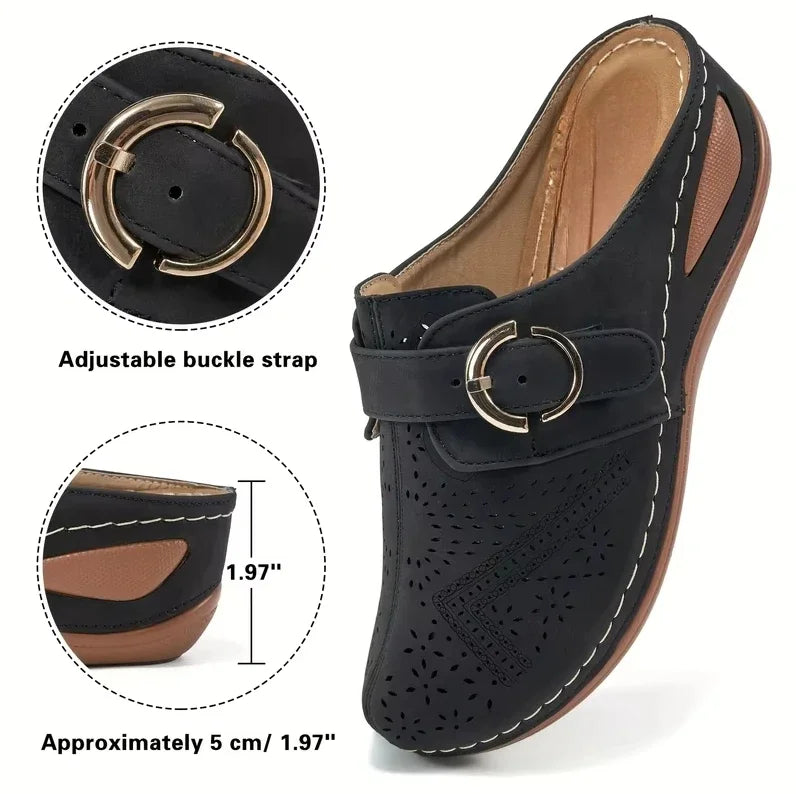 Women Slippers 2024 New Summer Fashion Closed Toe Platform Slippers Sandals Ladies Vintage Slides Women Shoes Wedge Slippers