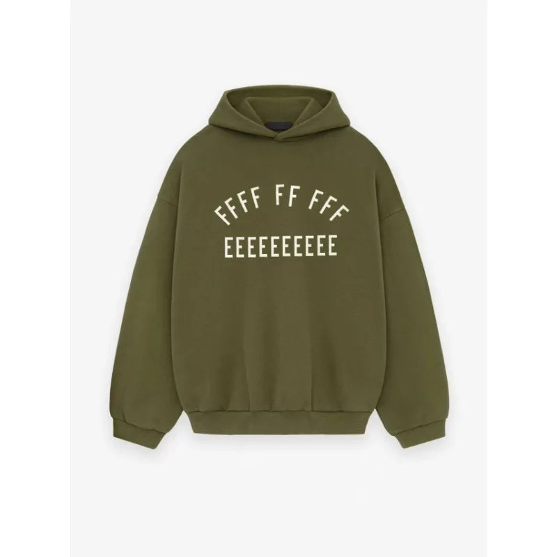 25SS Classic Brand Men's Hoodie Luxury Design Chest Arched Printed Letter Logo Long Sleeves High Street Couple Cotton Hoodie Set