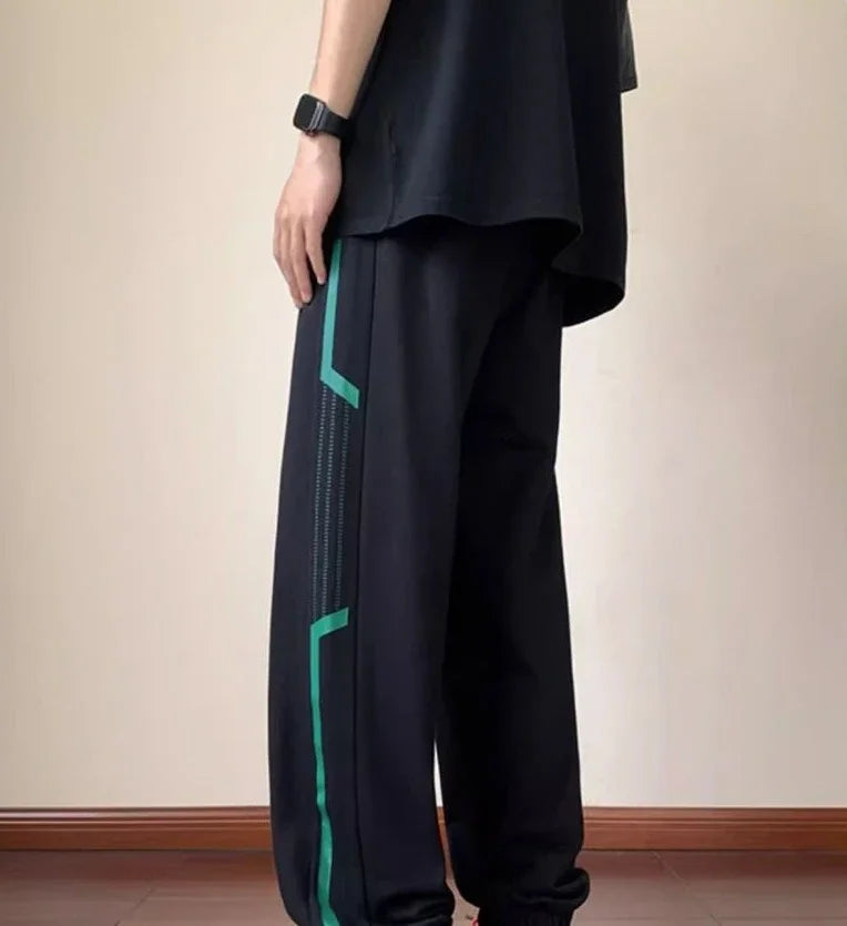 Trousers Sweatpants for Men Goth Thin Summer Striped Man Sports Pants Harem Gym Flated New in Sport Jogger Big Tall Long Joker
