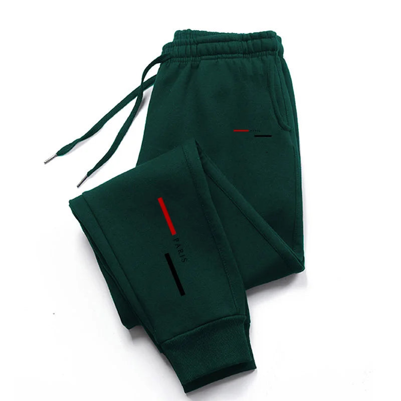 2025 Men Gyms Pure color Pants Joggers Fitness Casual Long Pants Men Workout Skinny Sweatpants Jogger Tracksuit Trousers