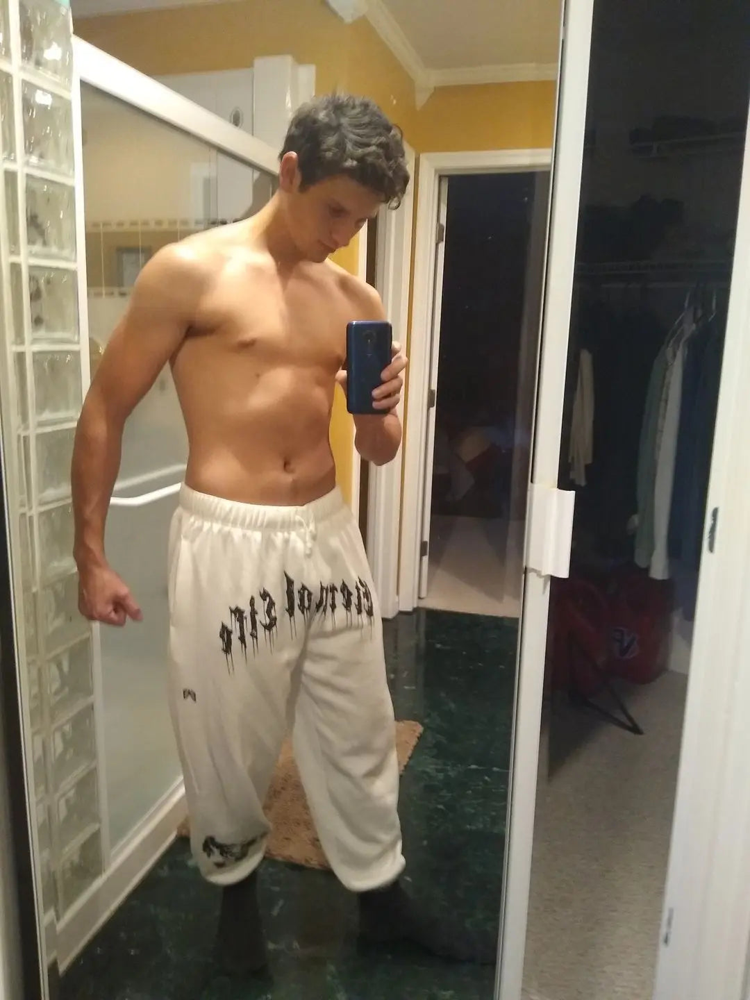 2024 New Spring Men's Sweatpants Europe and The United States Long Sports Leisure Fitness Training Pants gym Man pants
