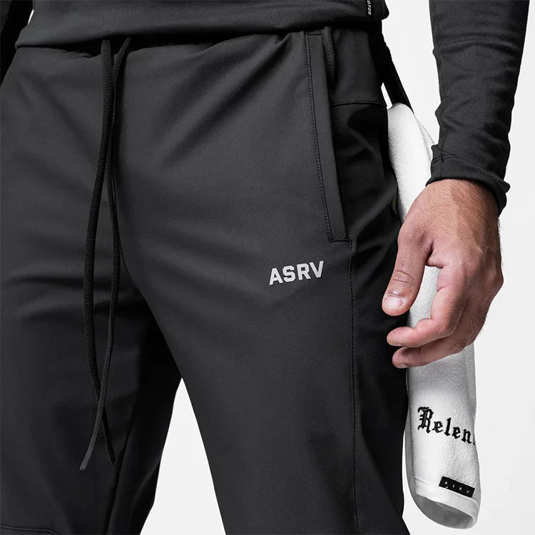 Gym Men's Quick Dry Zipper Leg Casual Pants Man Versatile Outdoors Basketball Sweatpants Jogging Sports Workout Long Trousers