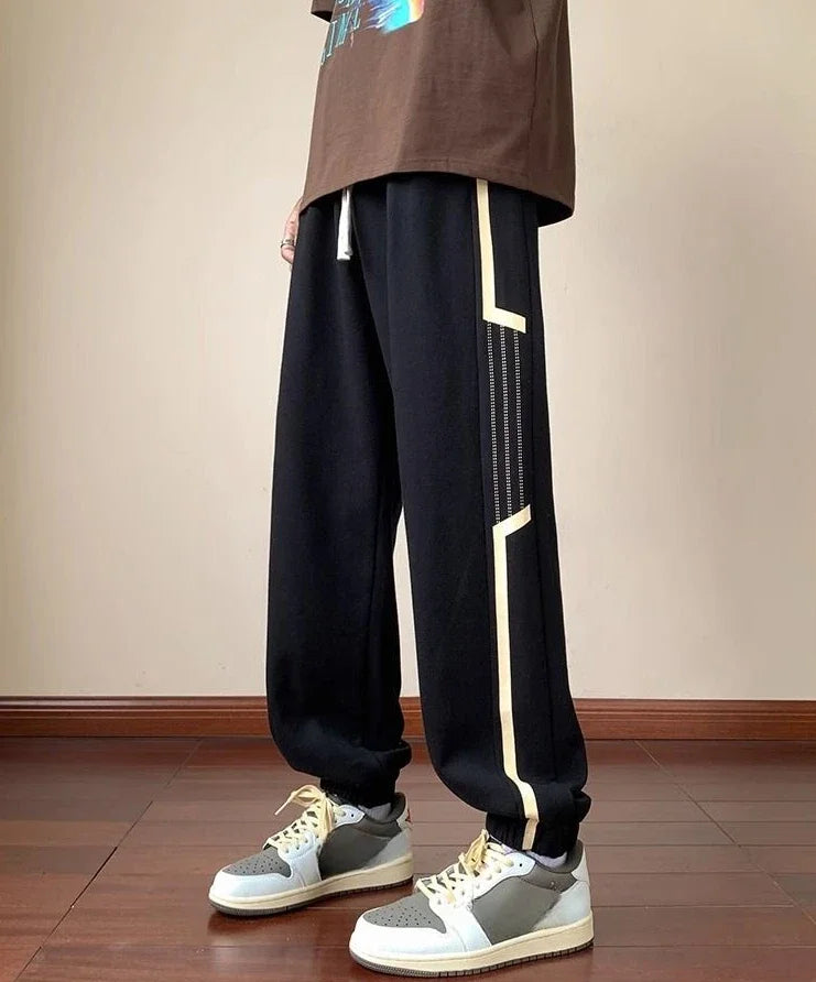 Trousers Sweatpants for Men Goth Thin Summer Striped Man Sports Pants Harem Gym Flated New in Sport Jogger Big Tall Long Joker