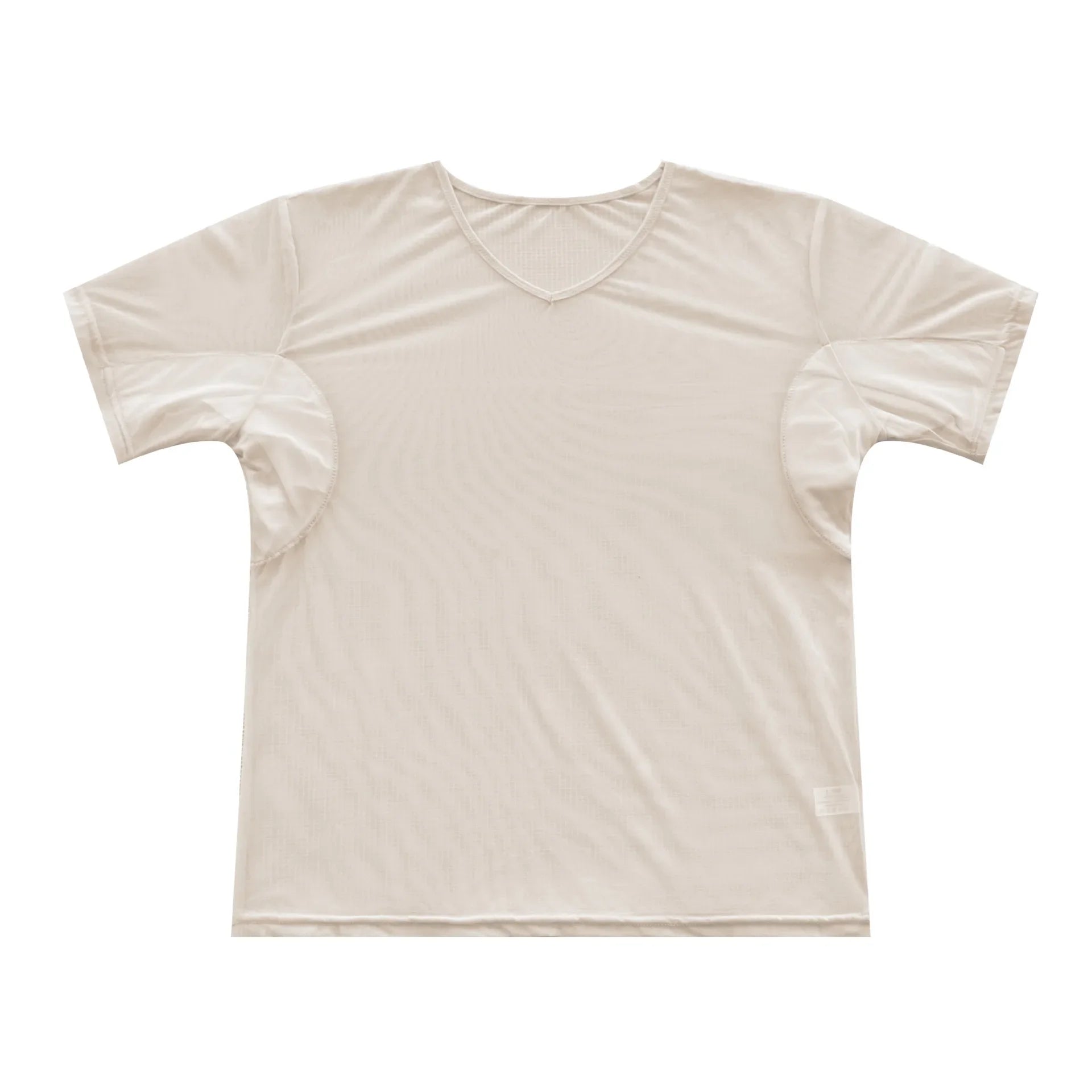 Men's Mesh Vest with Sweat Absorbent Pad Short Sleeve Sweatshirt Breathable Underarm Moisture Wicking Comfortable Innerwear