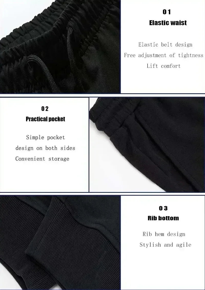 Exercise Mens Sweatpants Print Versatile Pants Gym Fitness Sports Jogger Trousers Daily Casual Comfort Pants Autumn Winter Male