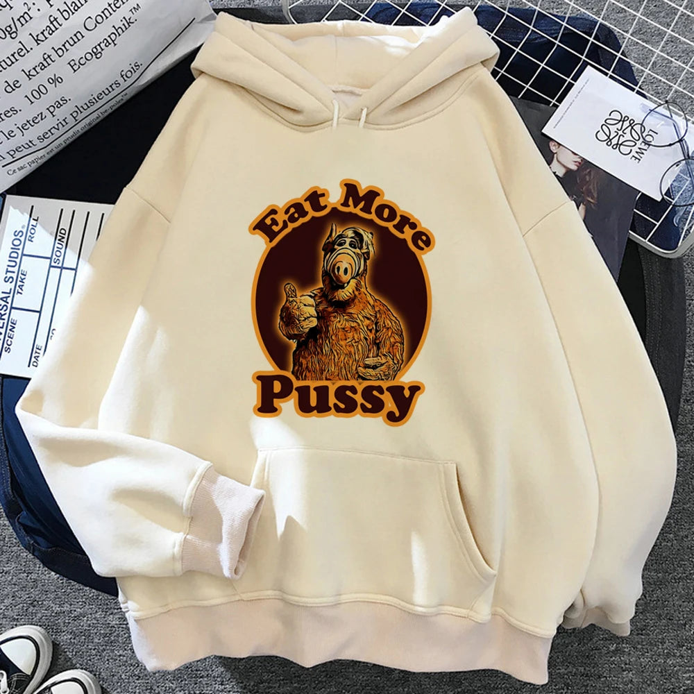 Alf hoodies women Korean style anime gothic y2k aesthetic sweater hoddies women japanese Pullover