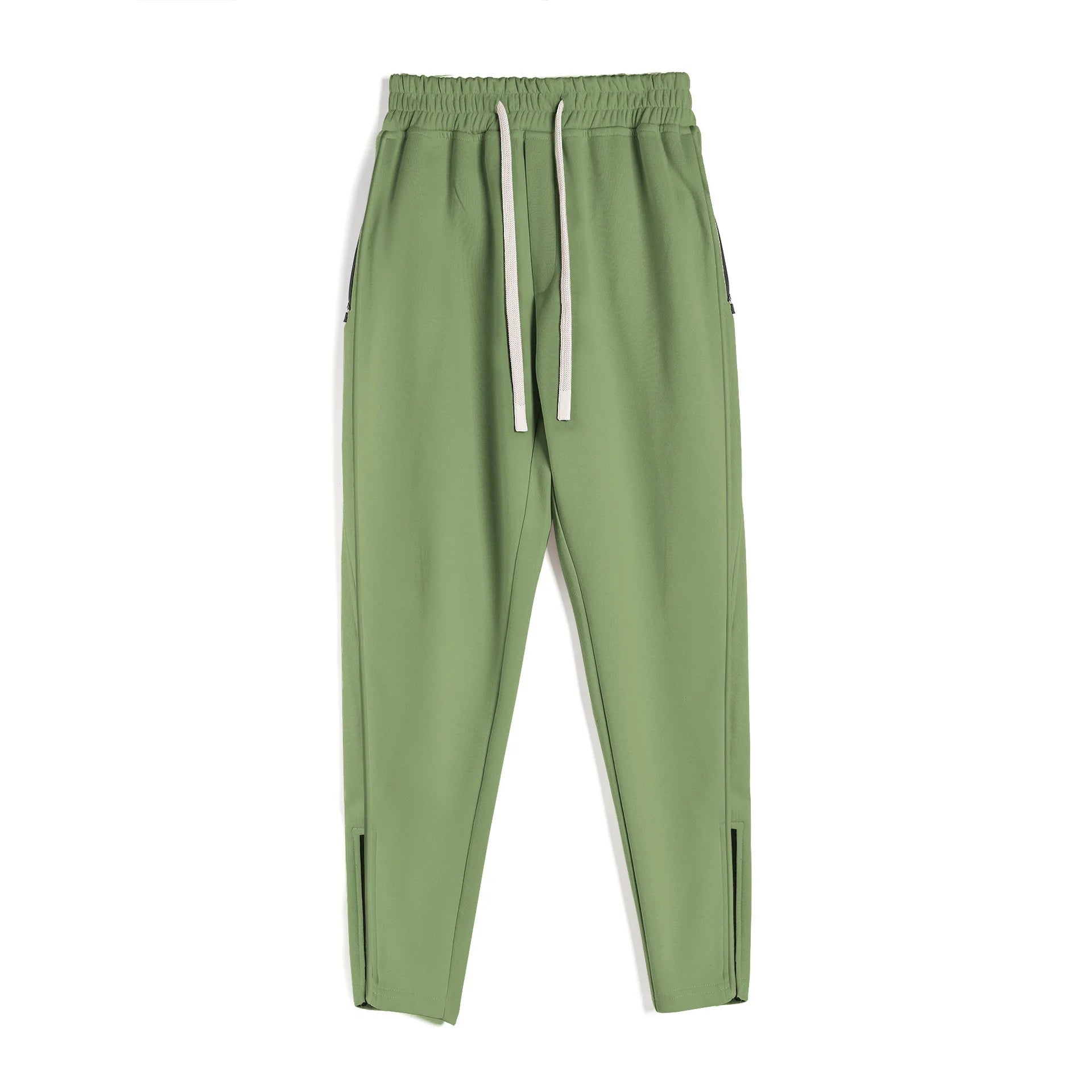 Men's Clothing Sport Casual Zipper Baggy Pants Cotton Long Trousers Outdoor Gym Fitness Workout Jogging Sweatpants Trackpants
