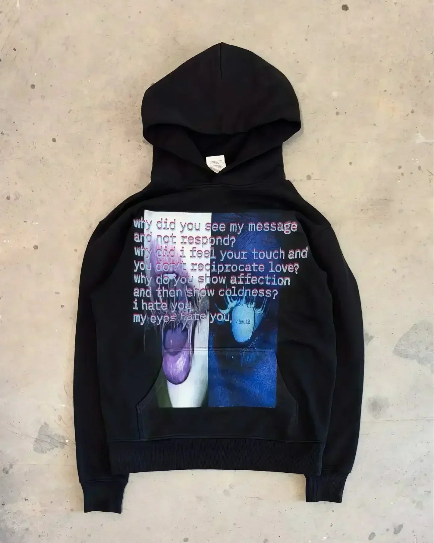 Y2k Hip-Hop Fashion Letter Printing Hoodie Women Casual Streetwear Sweatshirt Top Gothic Oversized Hoodie Men's Clothing