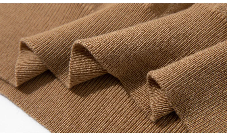 Summer Classic Short Sleeve Men Knitwear Silk Wool blend Sweater O-Neck Loose Cool Quality Business Pullover Basic Clothing Tops
