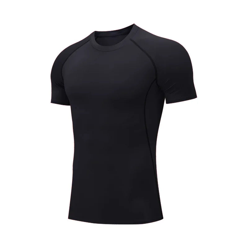 Men Compression Shirts Quick Dry Fitness Gym t-Shirt Sport Bodybuilding Shirt Running Football Tee Shirts Short Sleeve t-Shirts