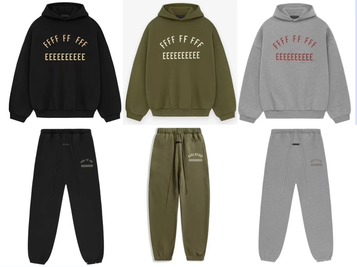 25SS Classic Brand Men's Hoodie Luxury Design Chest Arched Printed Letter Logo Long Sleeves High Street Couple Cotton Hoodie Set