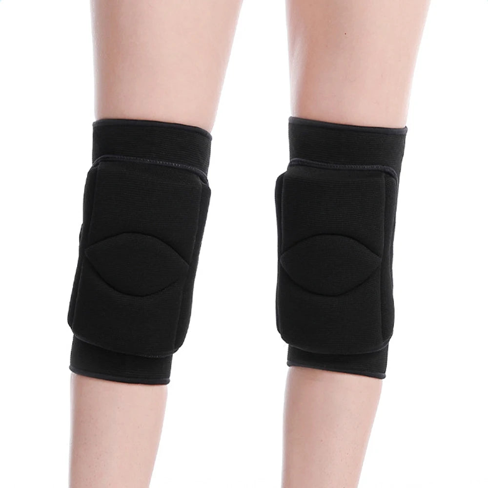 1Pair Women Men Non-Slip Knee Brace Soft Knee Pads Compression Sleeve for Volleyball Basketball Running Football Cycling