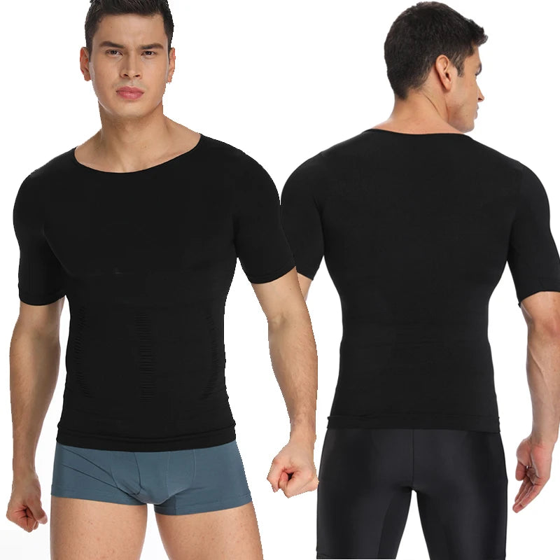 Men Slimming Vest Body Shaper Compression Shirt Sleeveless Shapewear Abs Abdomen Training  Workout Corset Tummy Control Tank Top