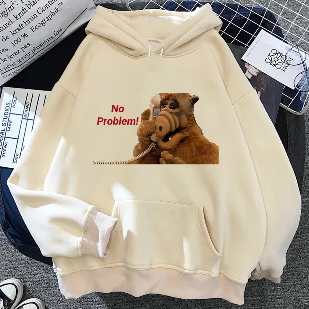Alf hoodies women Korean style anime gothic y2k aesthetic sweater hoddies women japanese Pullover